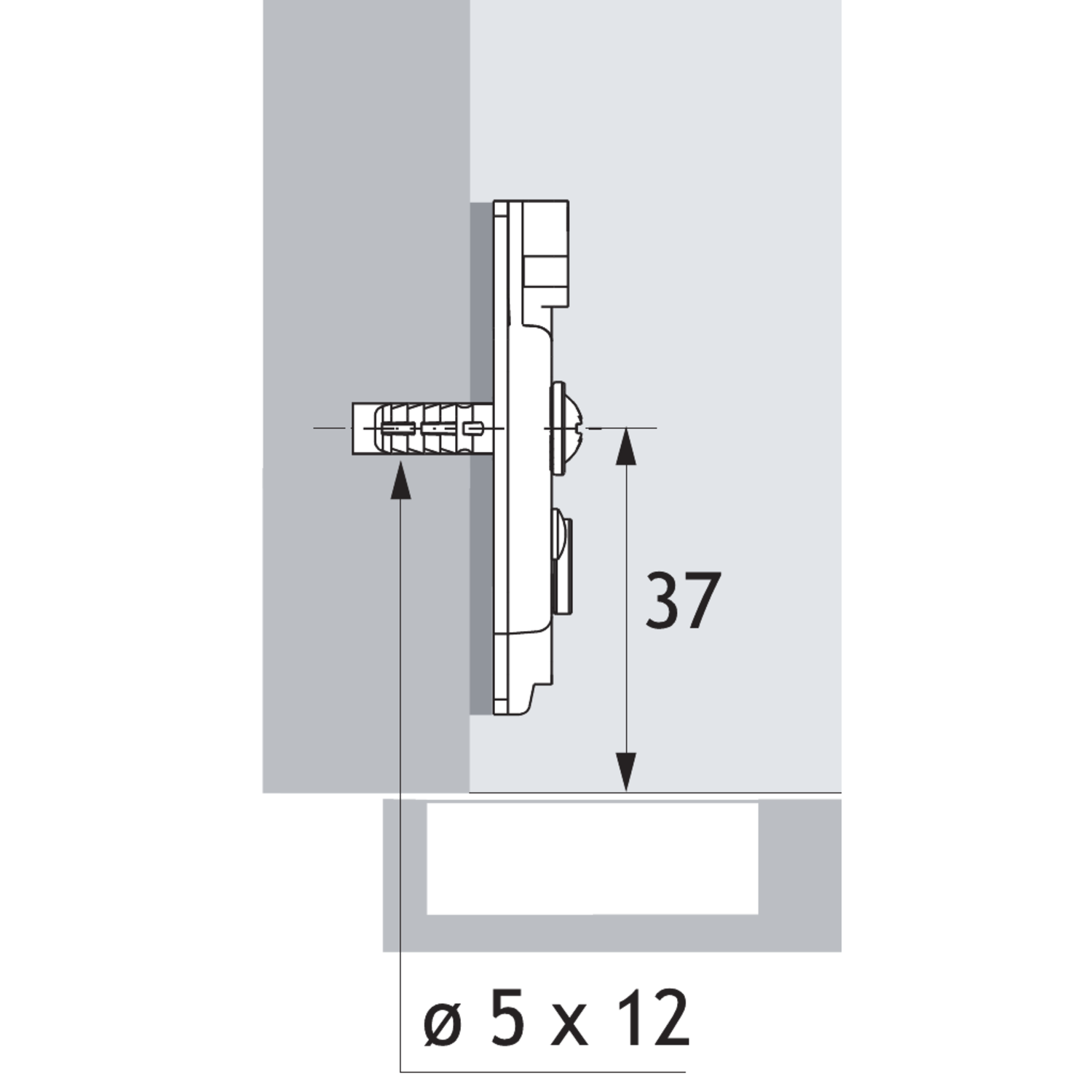 Sensys stelplaat spreidmof d.1.5mm(200) excenter regeling / vernikkeld staal