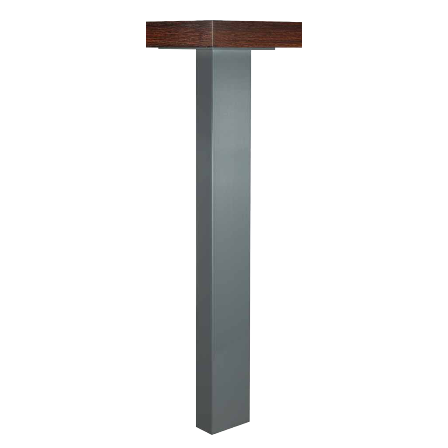 Pied de table xlr inox look 100x50mm h71 reglable 