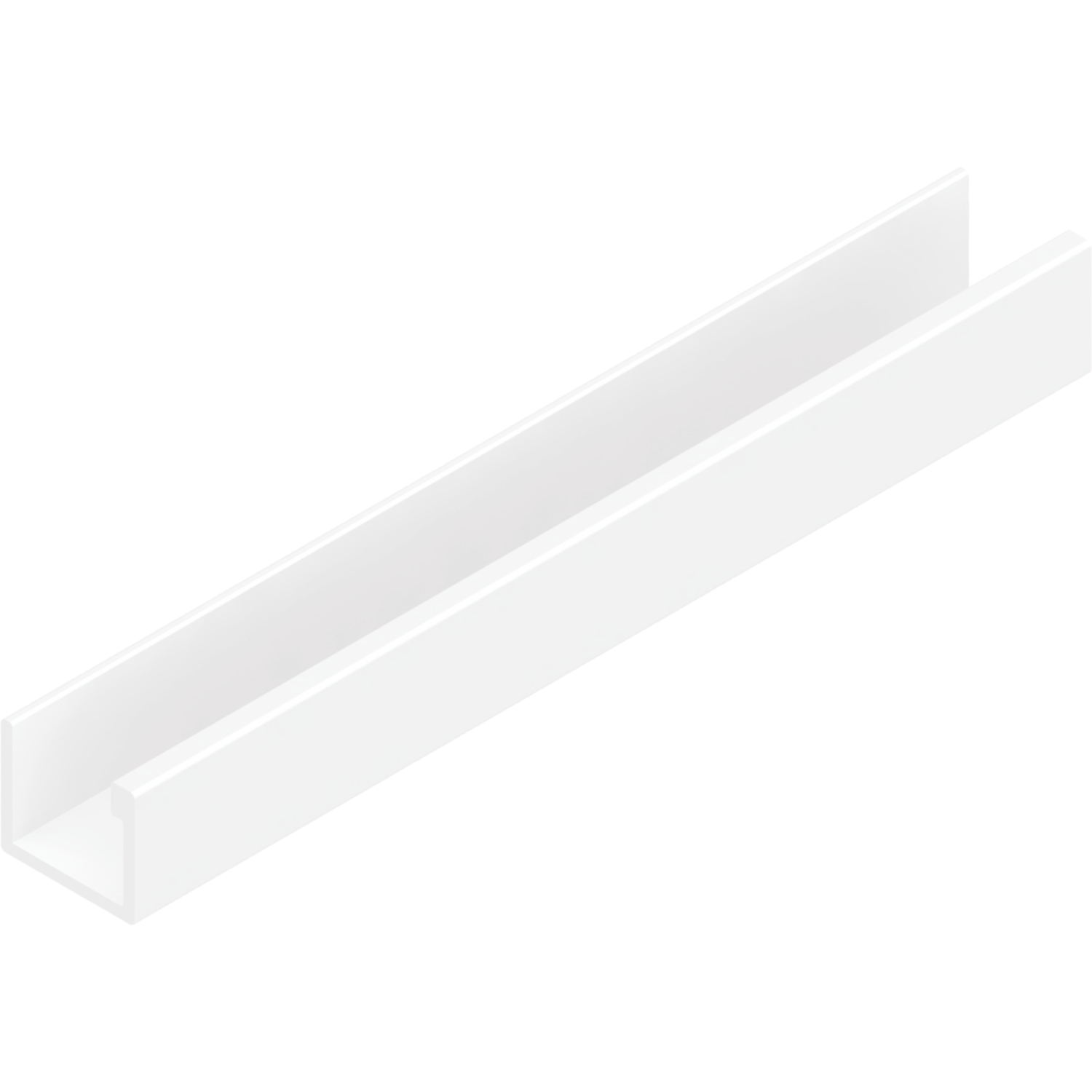 Profil-U horizontal PRU10V Terra 4m alu blanc  