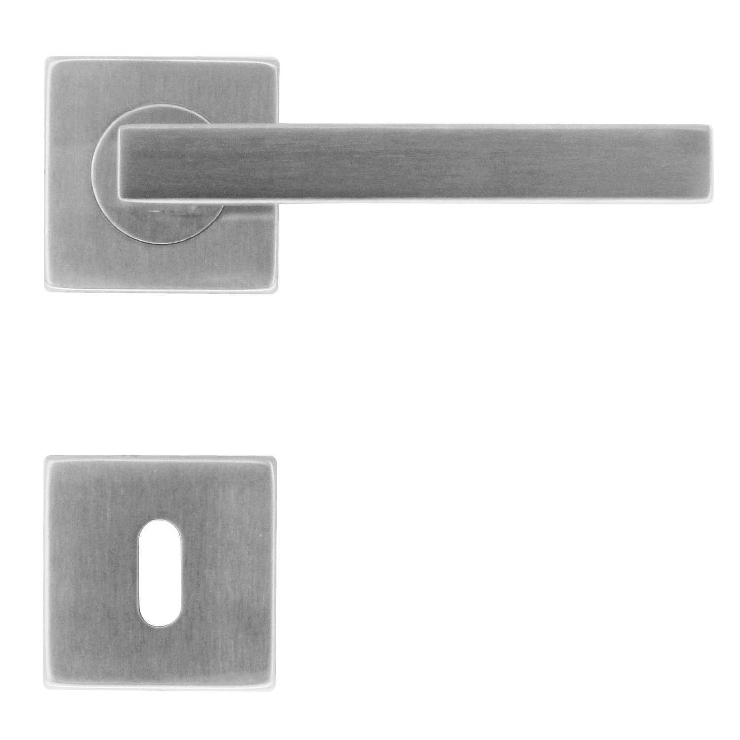 Deurkruk Pro kubic shape 16mm inox plus r+e