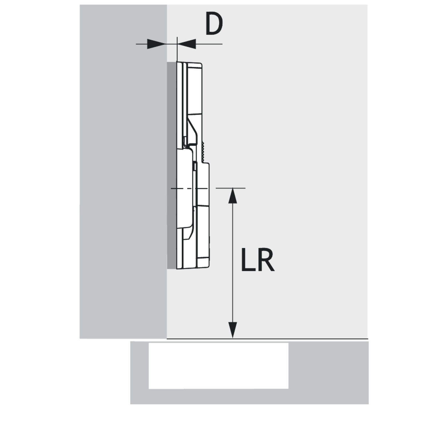 Plaque d'adaptateur pour adaptateur parallèle, avec vis Euro prémontées, Distance 0.0 mm