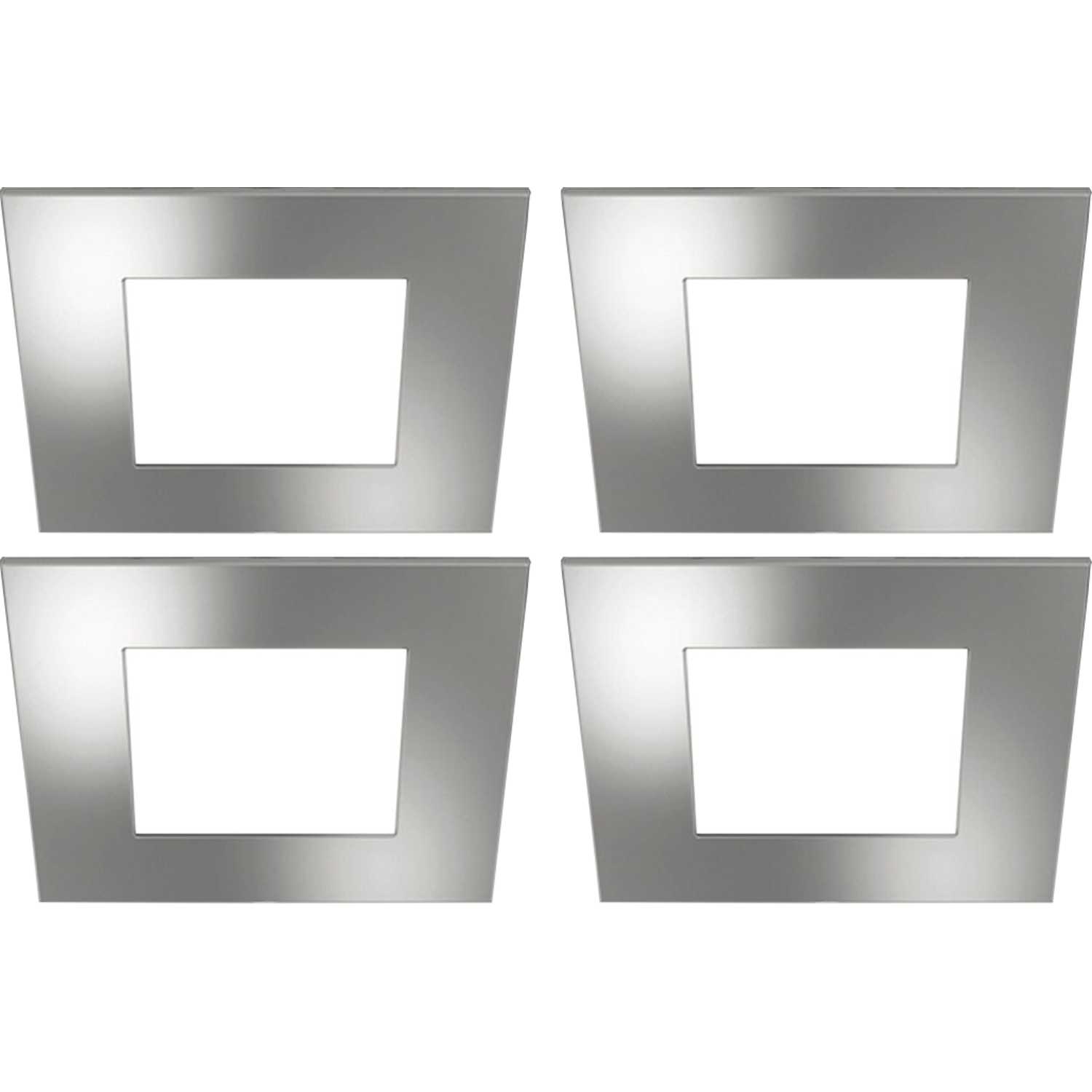 Hera set 4 x fq-68 Led 4w 24V 3000K look inox +transfo Led 30 
