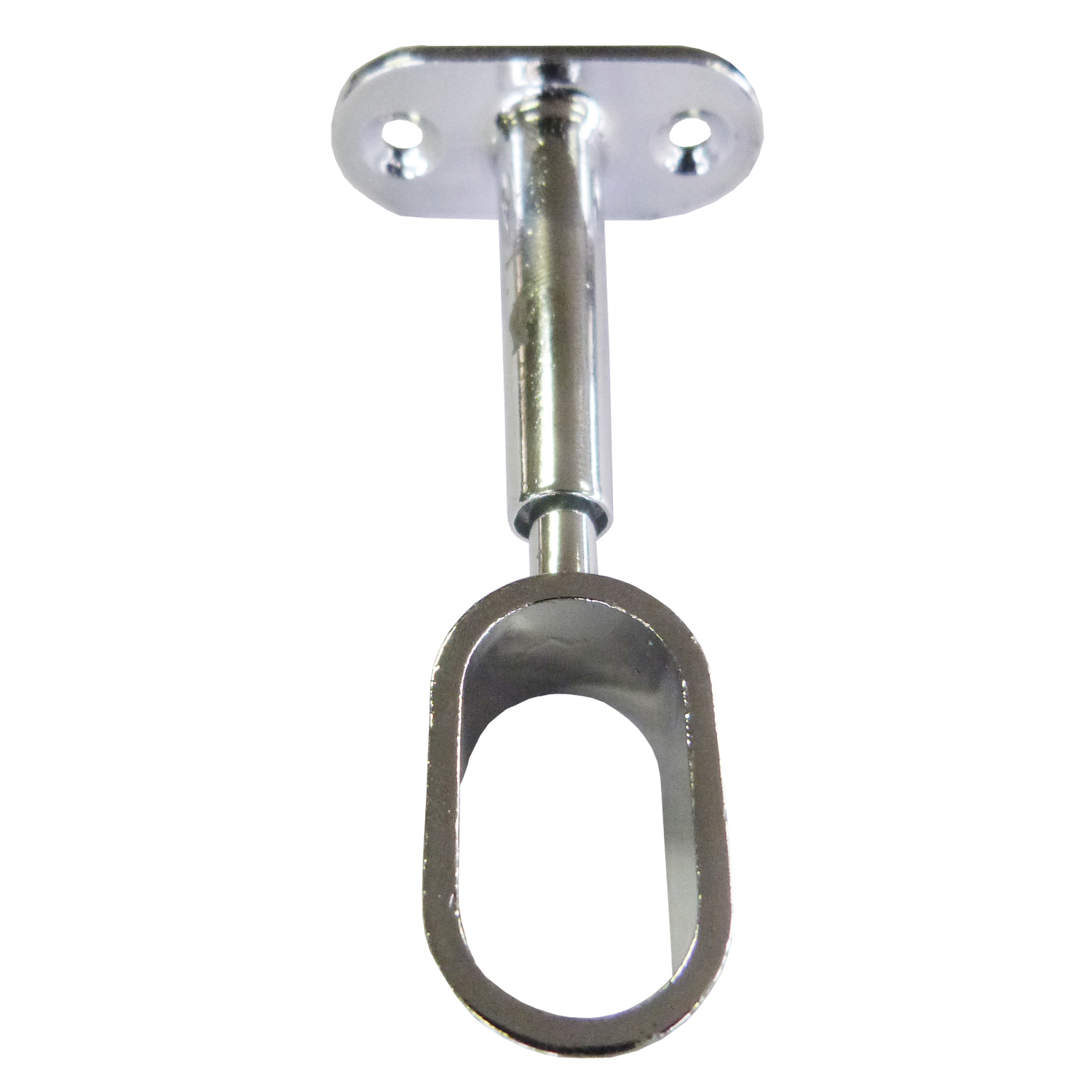 Verstelbare kastbaardrager 85-110mm chroom voor ovale baar 30x15mm