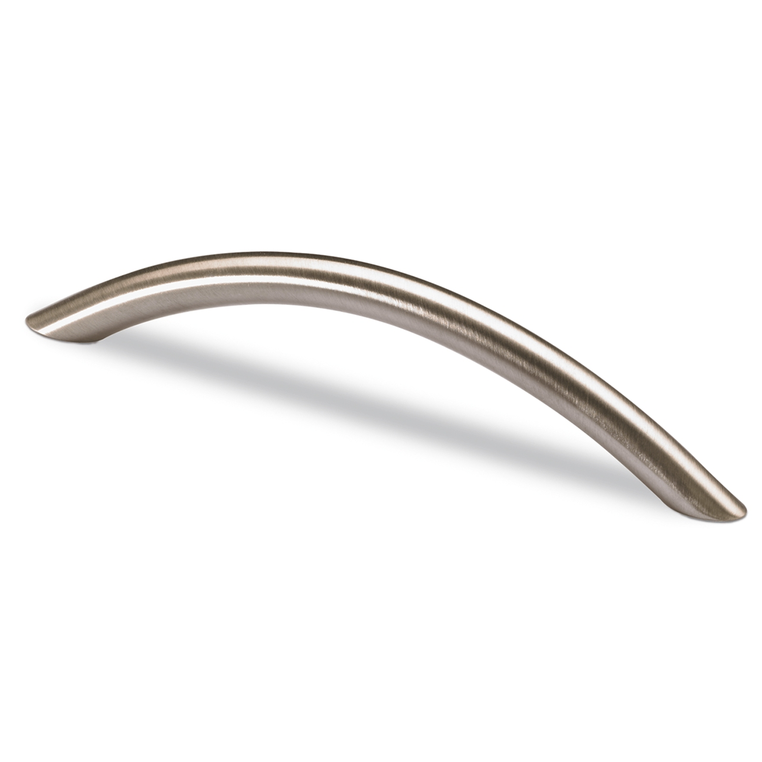 Poignée Nicia, entraxe de perçages 96, L 112 mm, H 30 mm, ø 10 mm, aspect inox brossé