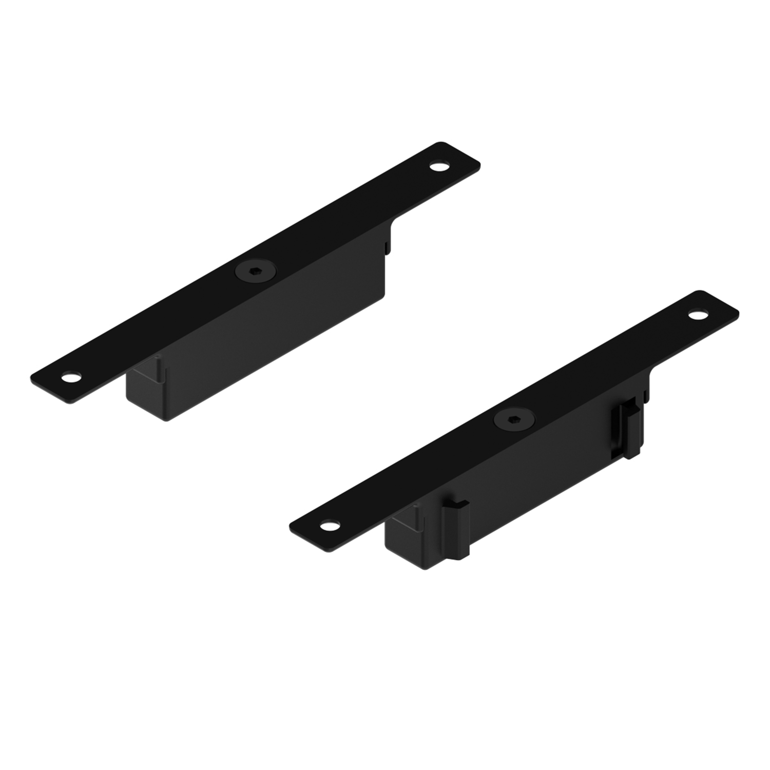Stuctura support tablette noir 20kg/paire 