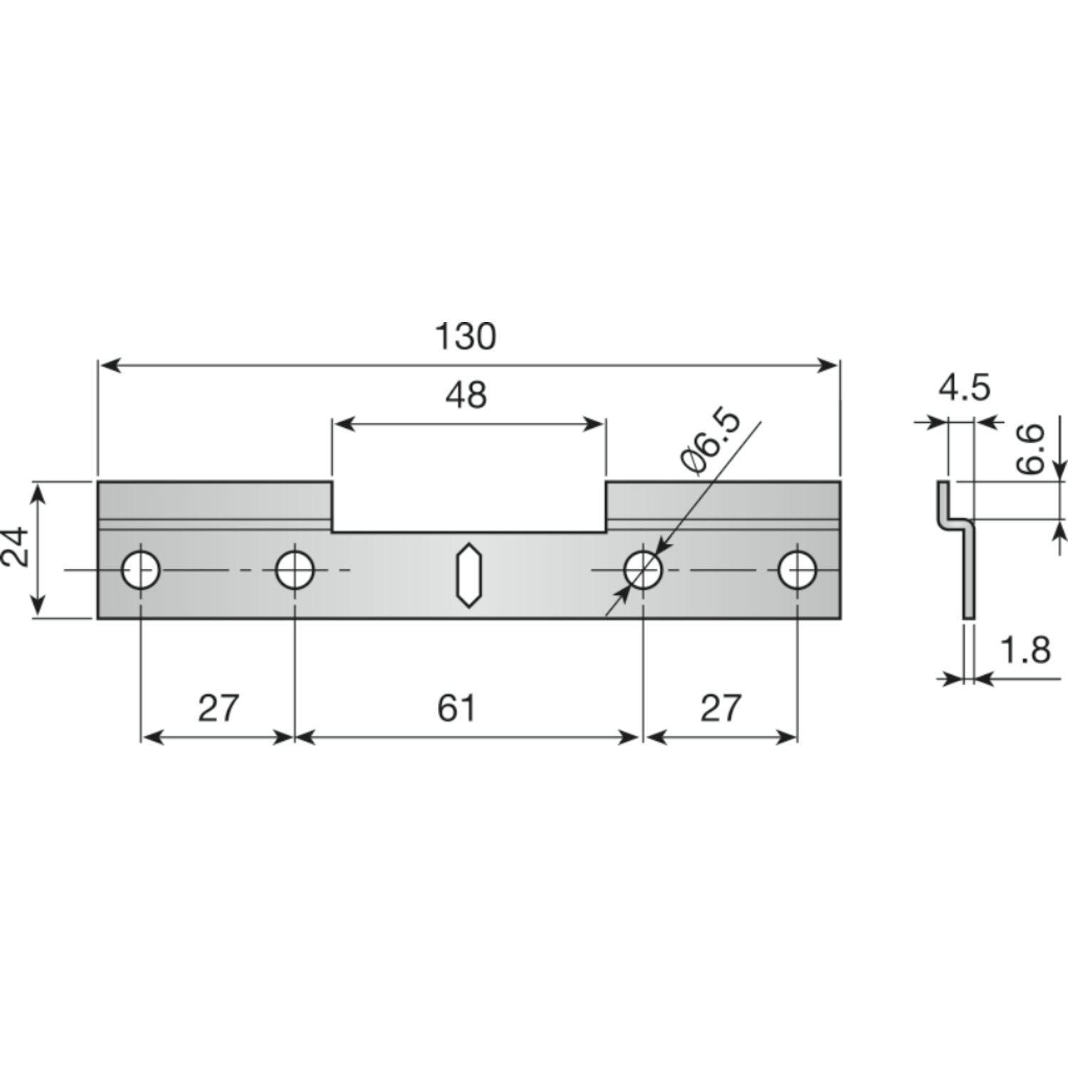 Profilé pour suspendre double Traser 6  
