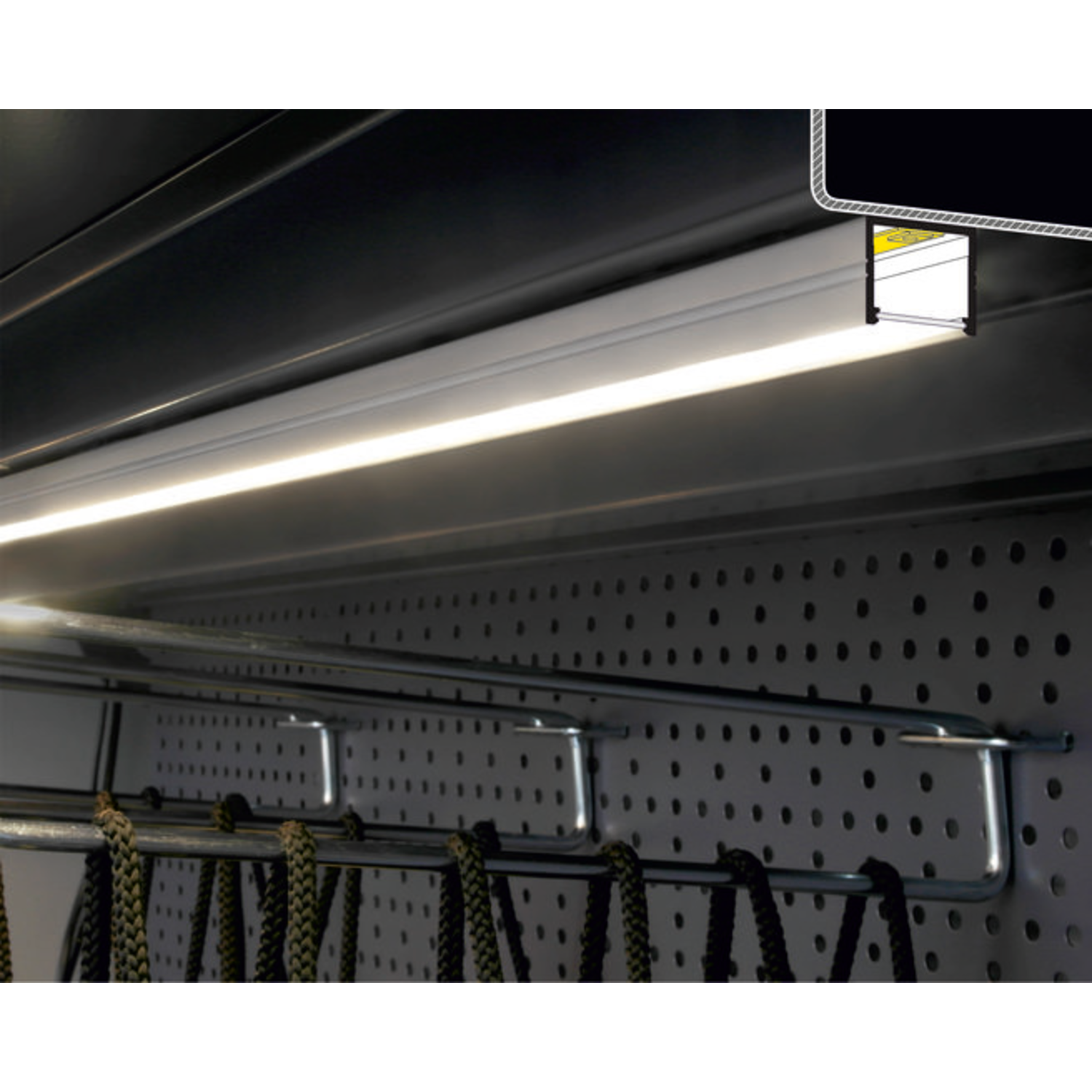 Profilé led Smart16 B/U4 2000 blanc 