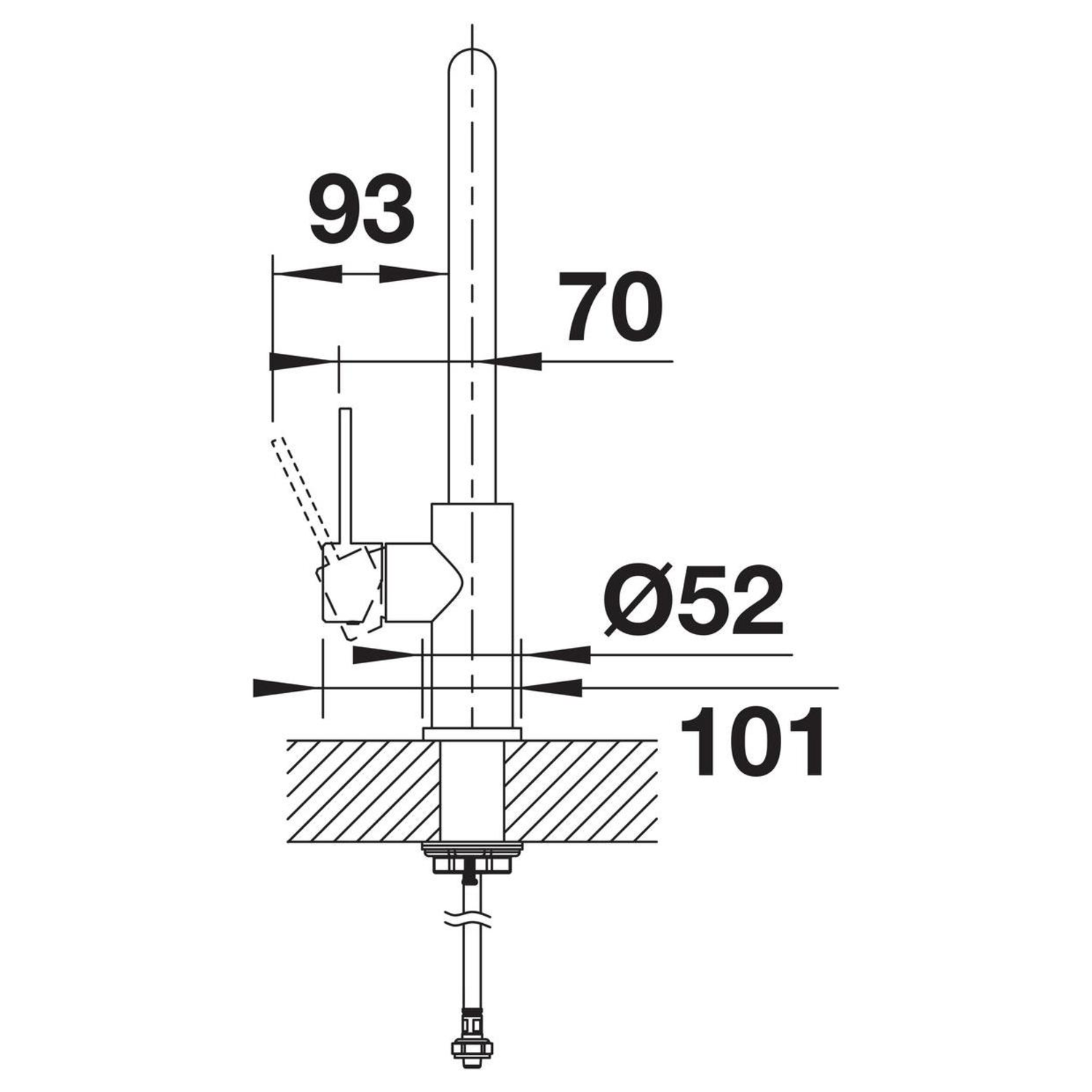 Candor mitigeur cuisine inox brosse  