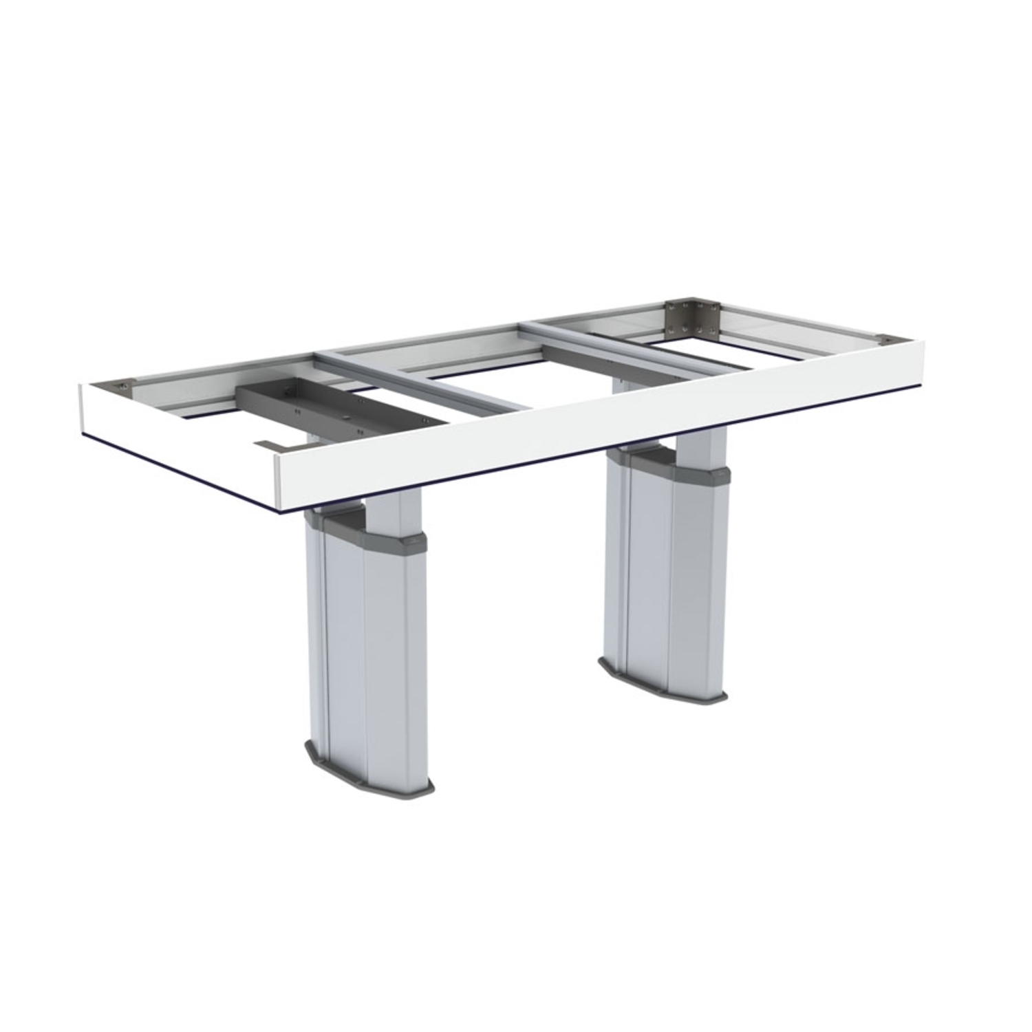 CENTERLIFT 960HC avec façade - 278,0 x 78,0cm, Pour panneau supérieur 280.0x80.0cm, Blanc, RAL 9003