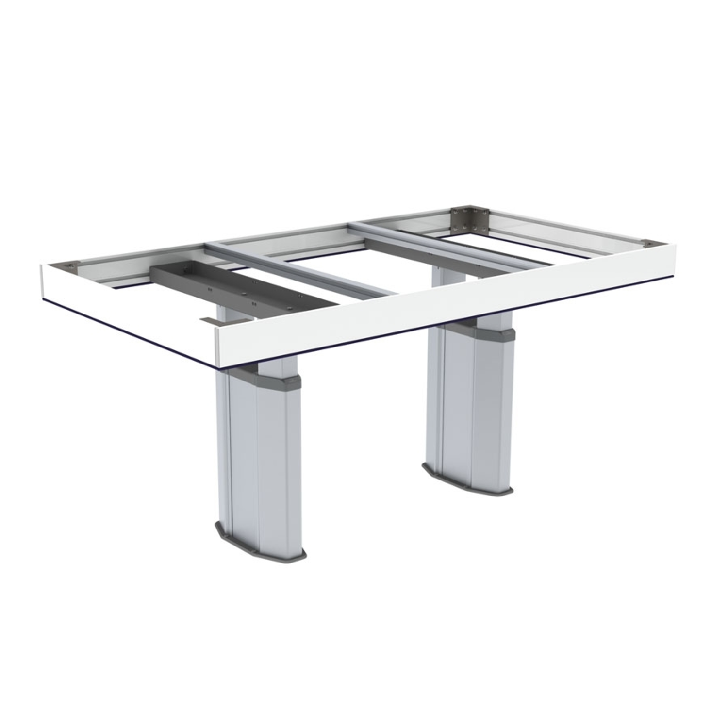 CENTERLIFT 960HE incl. voorkant - 218,0 x 98,0cm, Voor topplank 220,0x100,0cm, Wit, RAL 9003