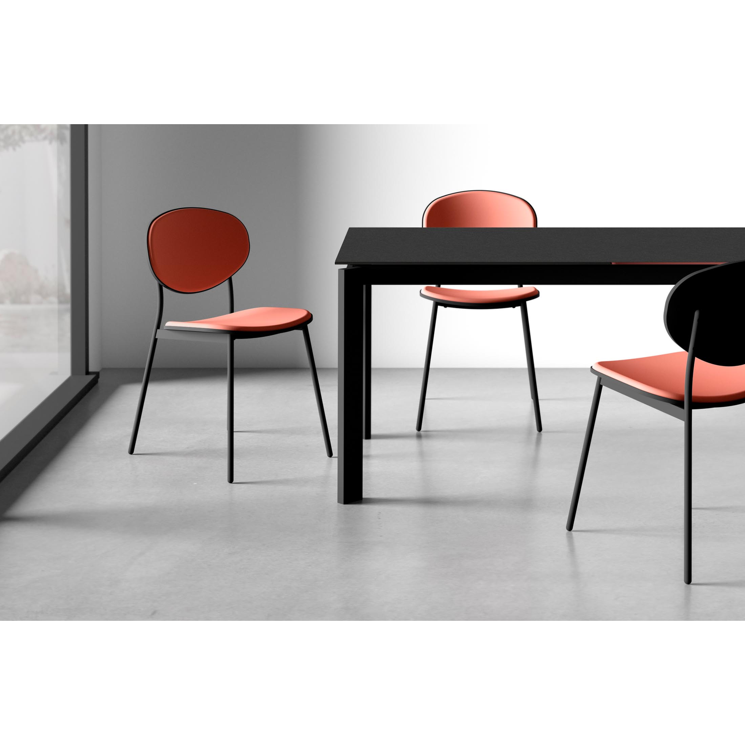 Table ext. poker 110x70 blanc-verre blanc mat 