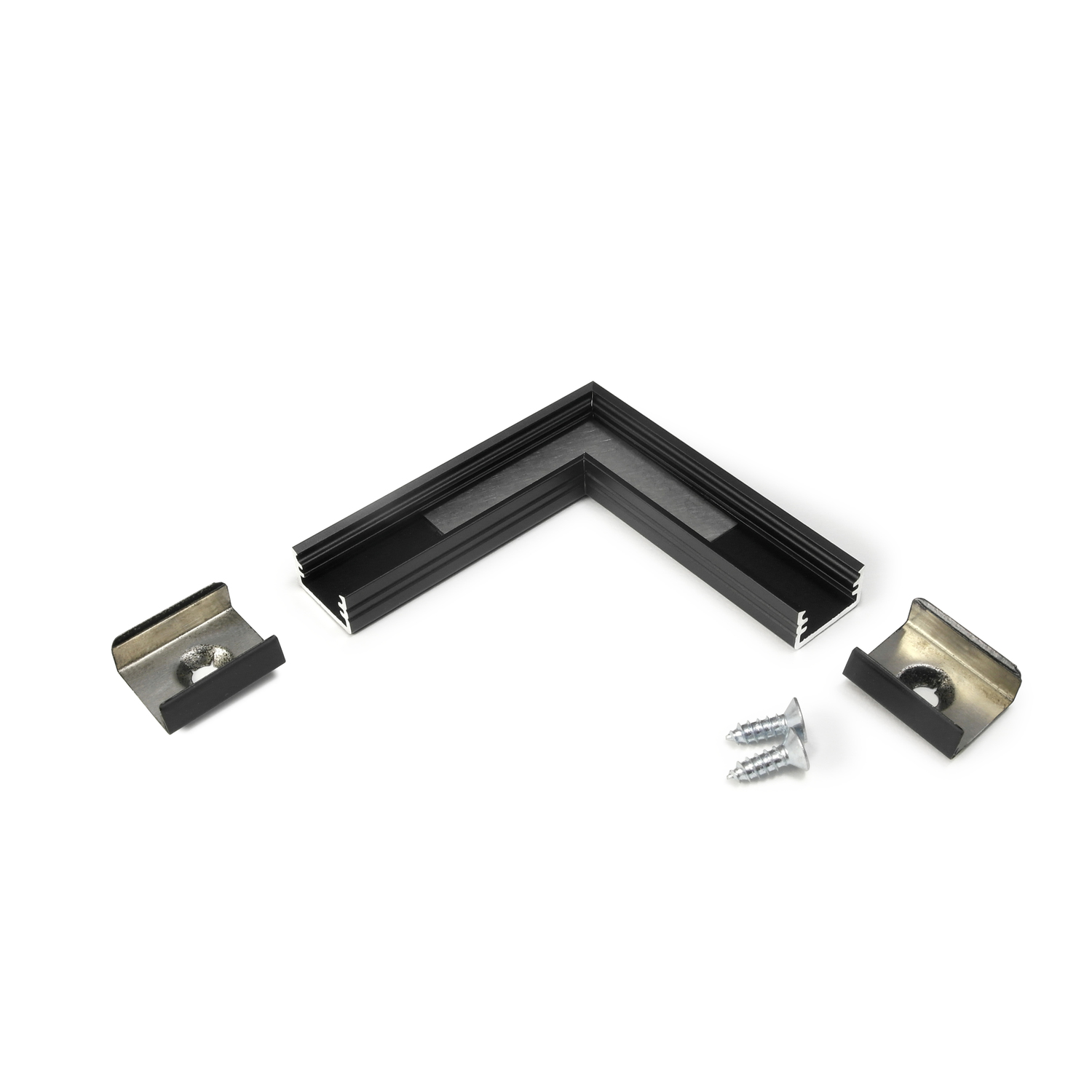 Led hoekprofiel 90° sliM8 zwart geanodiseerd