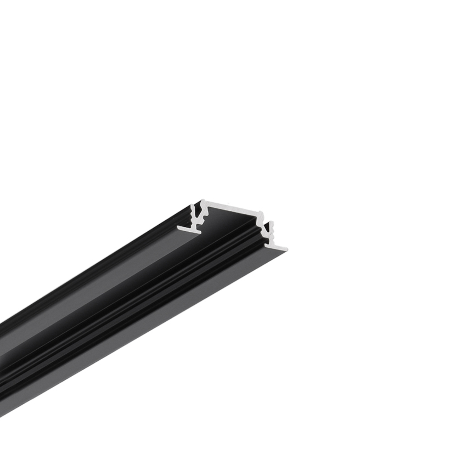 Profilé Led groove10 c/u 2000 noir anodisé 