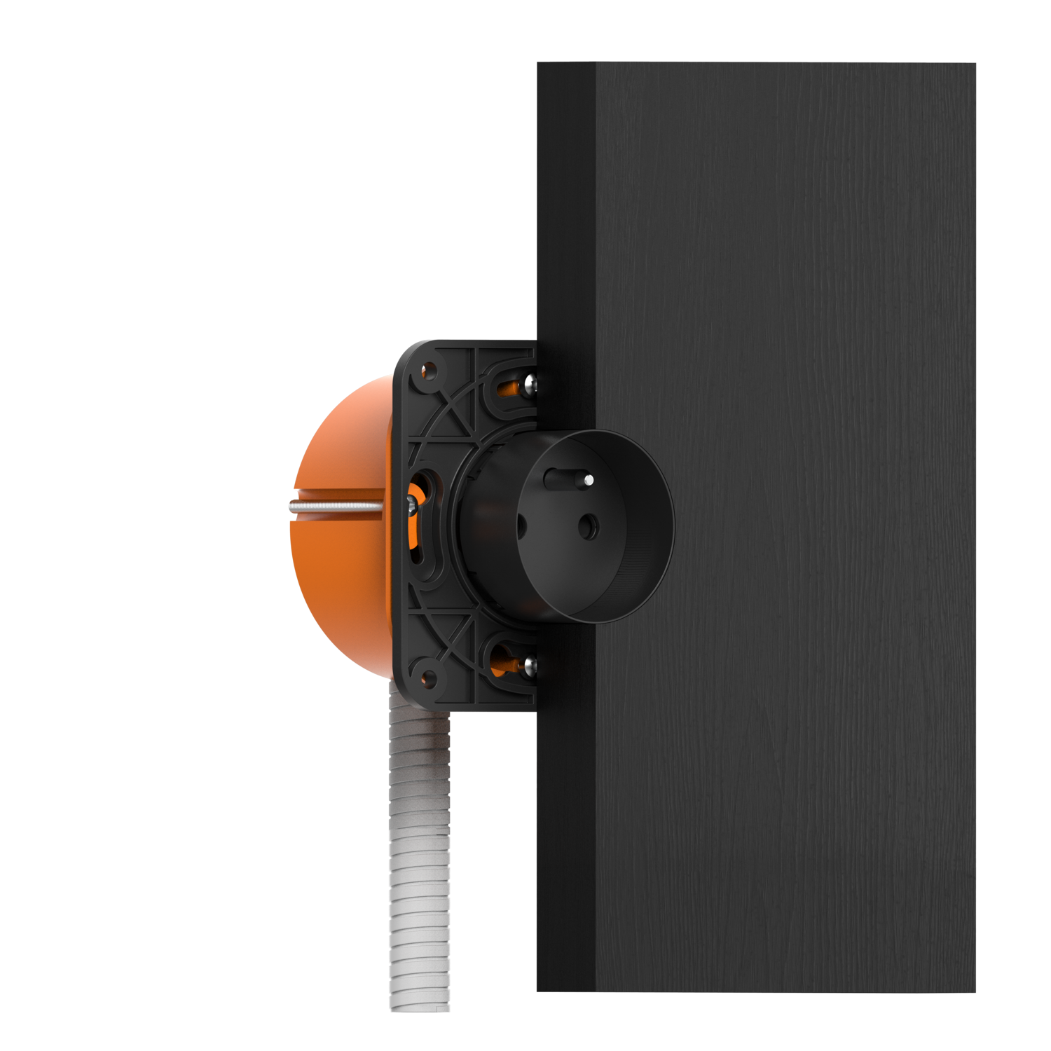 Rond 3.0 - Backfit prise type E - mise à la terre crème