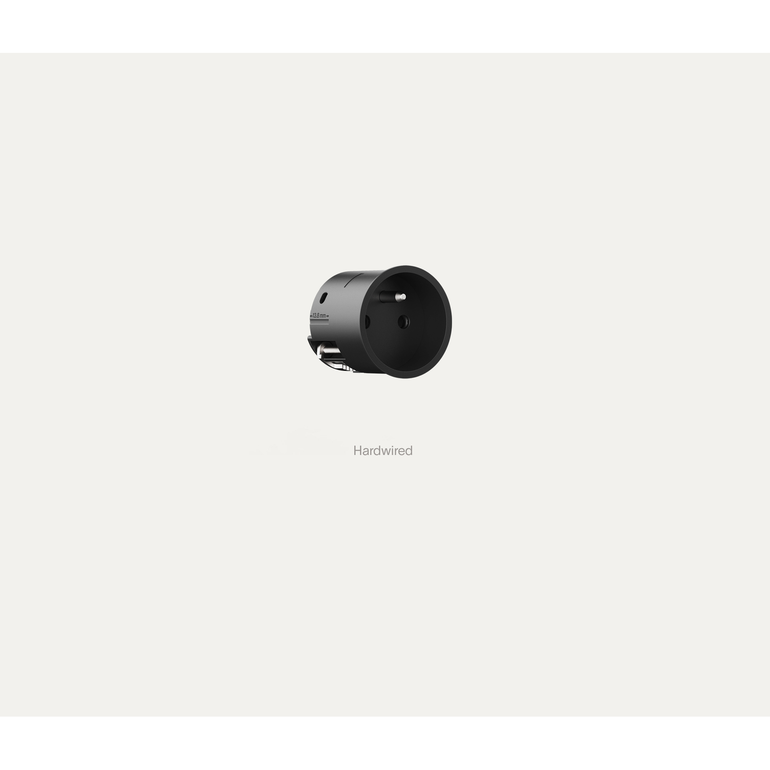 Rond 2.0 - unifit prise nl-d noir 
