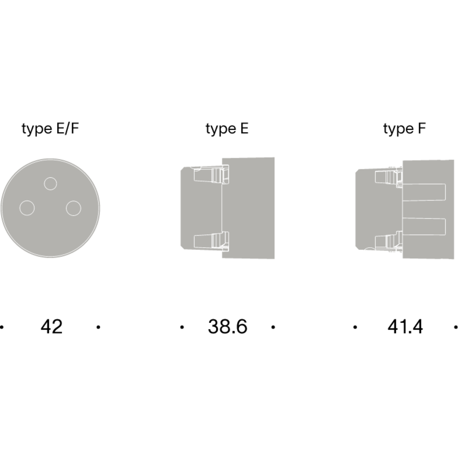Rond 3.0 - Stone Backfit stopcontact type E - penaarding zwart