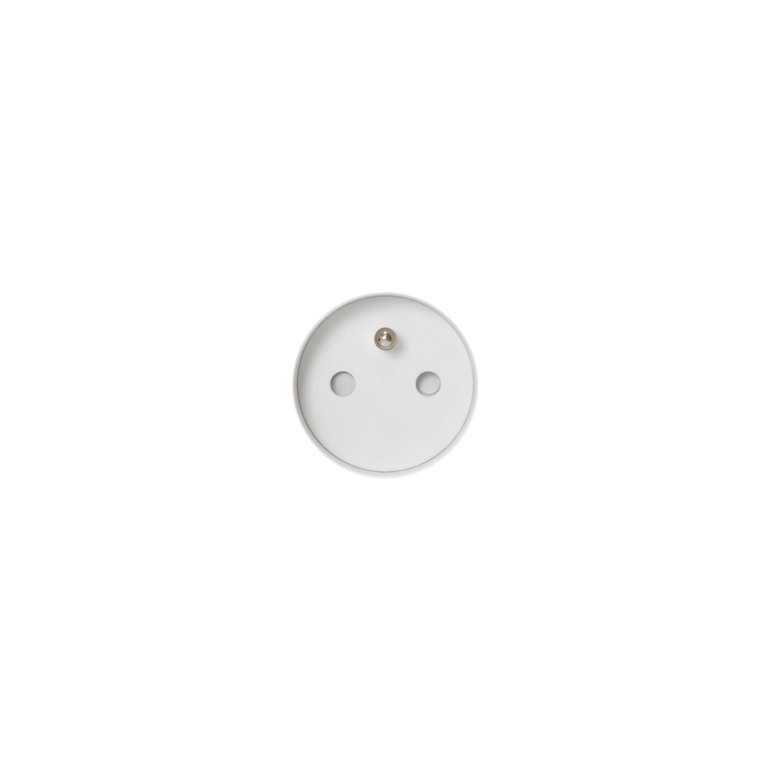 Rond 3.0 - Backfit prise type E - mise à la terre blanc