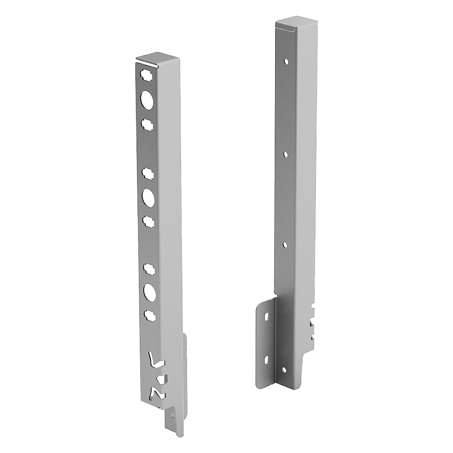 Kit de raccords de paroi arrière ArciTech 282 mm, argent, à gauche et à droite