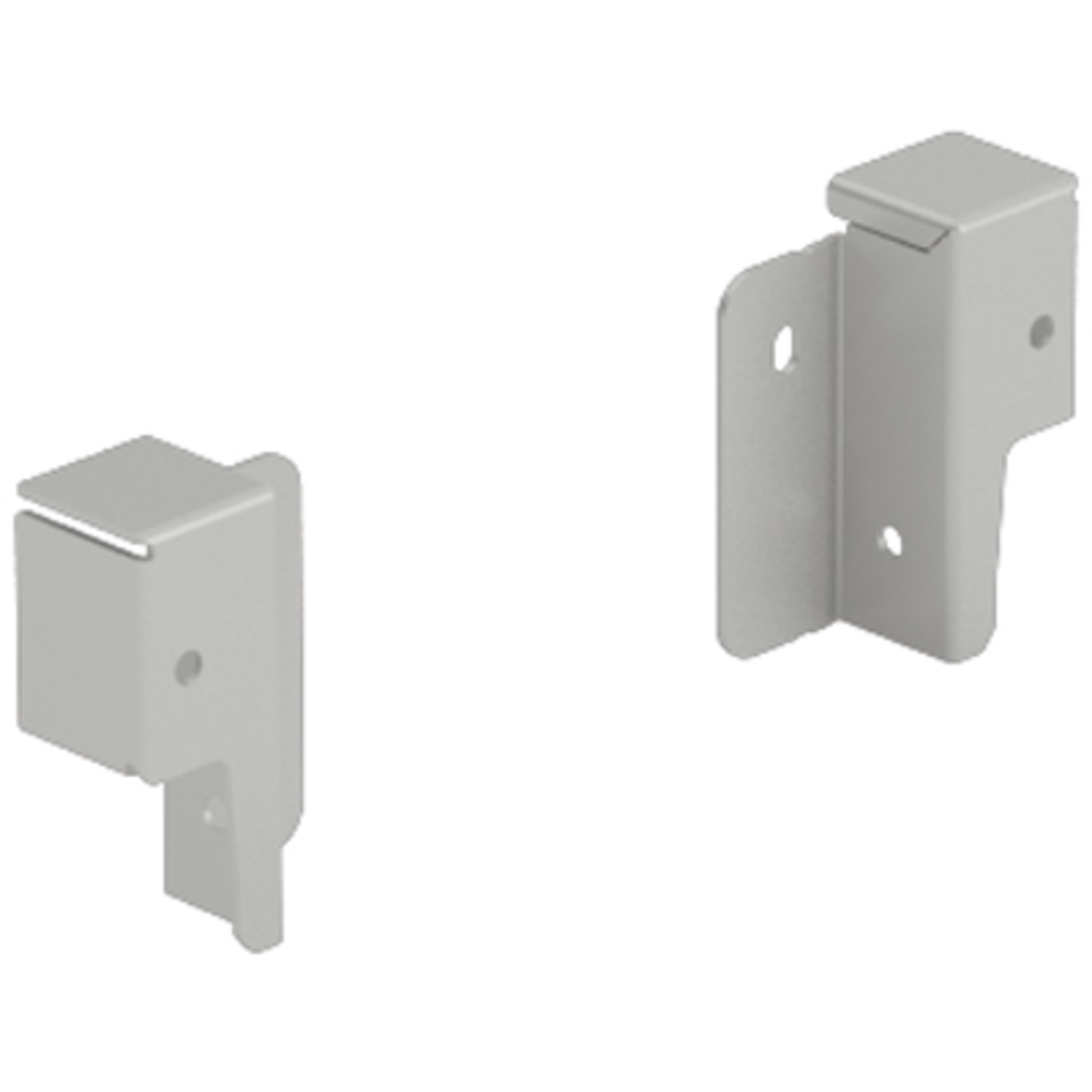 Raccord de paroi arrière ArciTech 78 mm, argent, à gauche