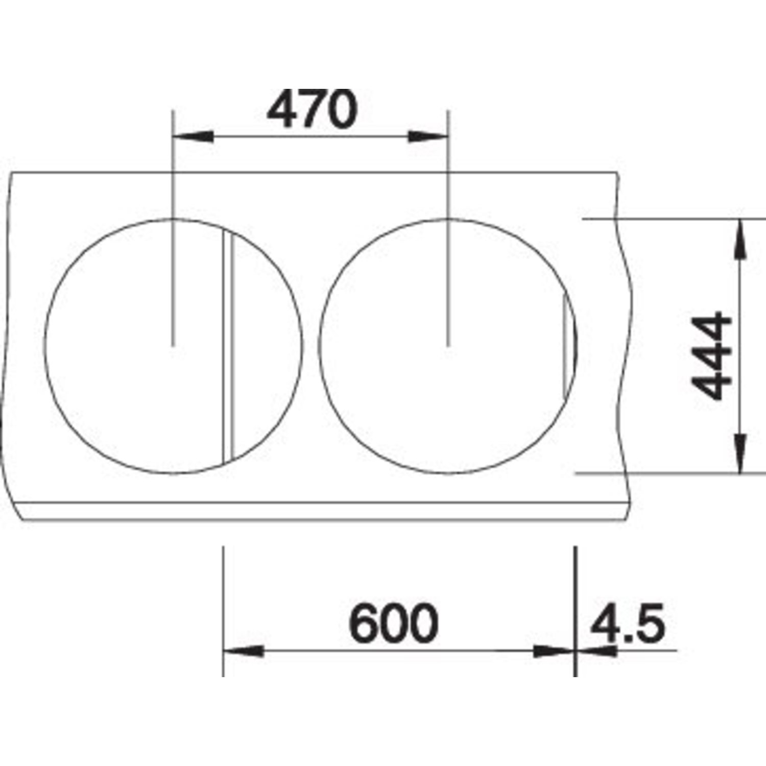 Rondo set edelstaal bekken 175mm en