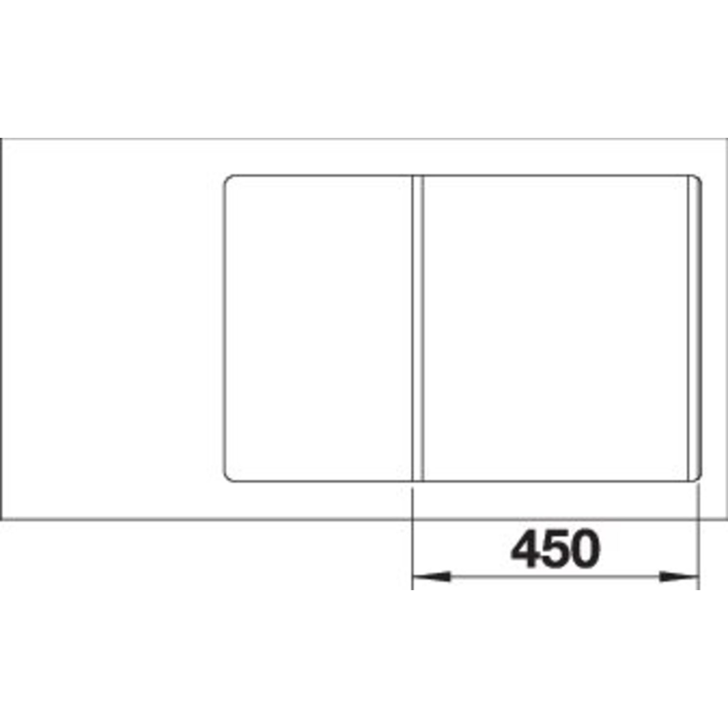 Blanco Axia III 45 S-F blanc doux commande automatique