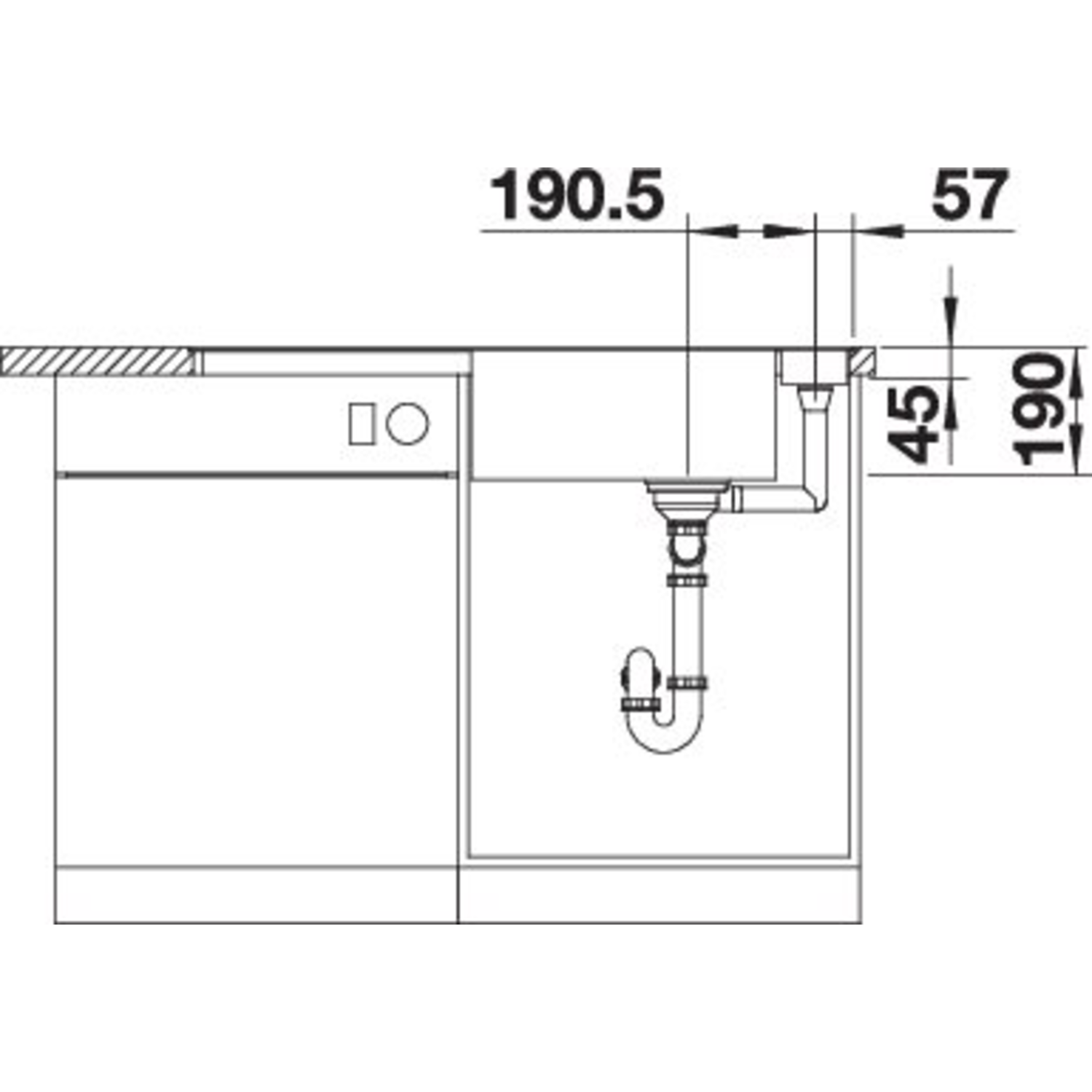 Blanco Axia III XL 6 S-F café automatische bediening