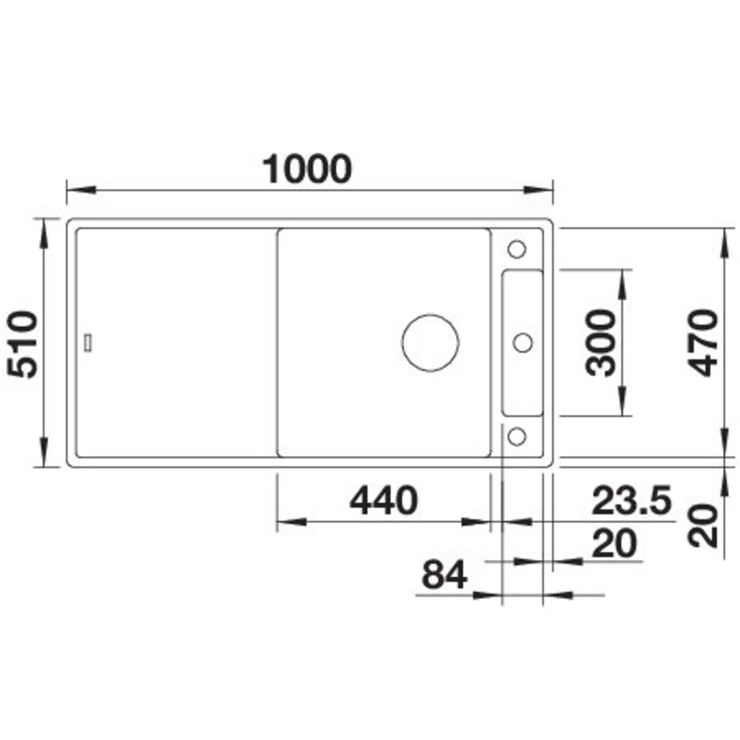 Blanco Axia III XL 6 S blanc commande automatique