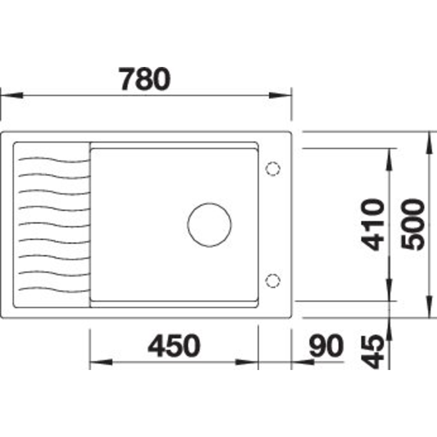 Blanco Elon XL 6 S blanc commande manuelle