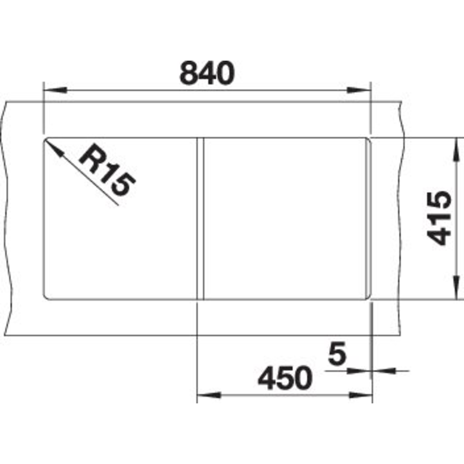 Blanco Favum 45 S blanc doux commande manuelle