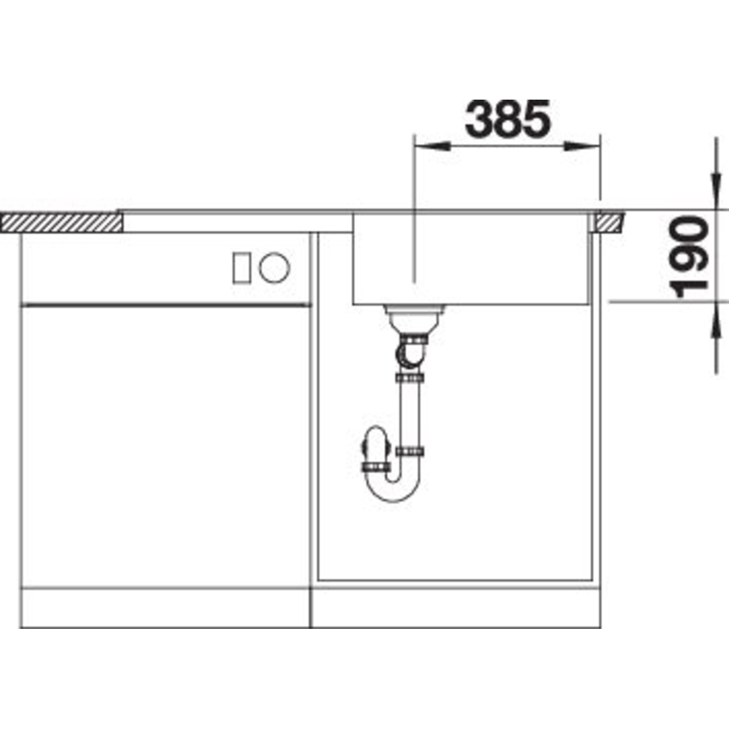 Blanco Zia XL 6 S zwart auto