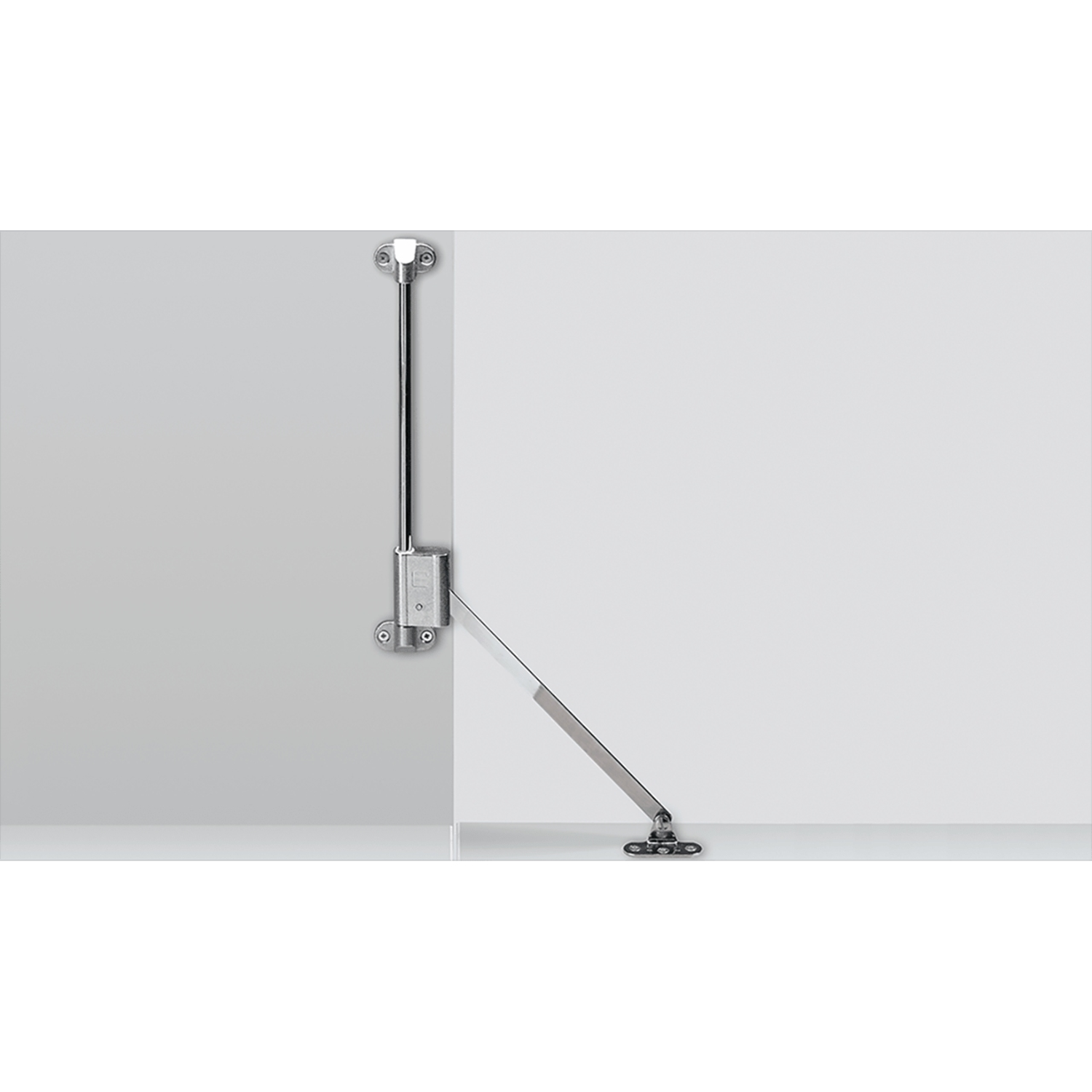 Klephouder Klassik D met lager L 258 D / 300, links, vernikkeld