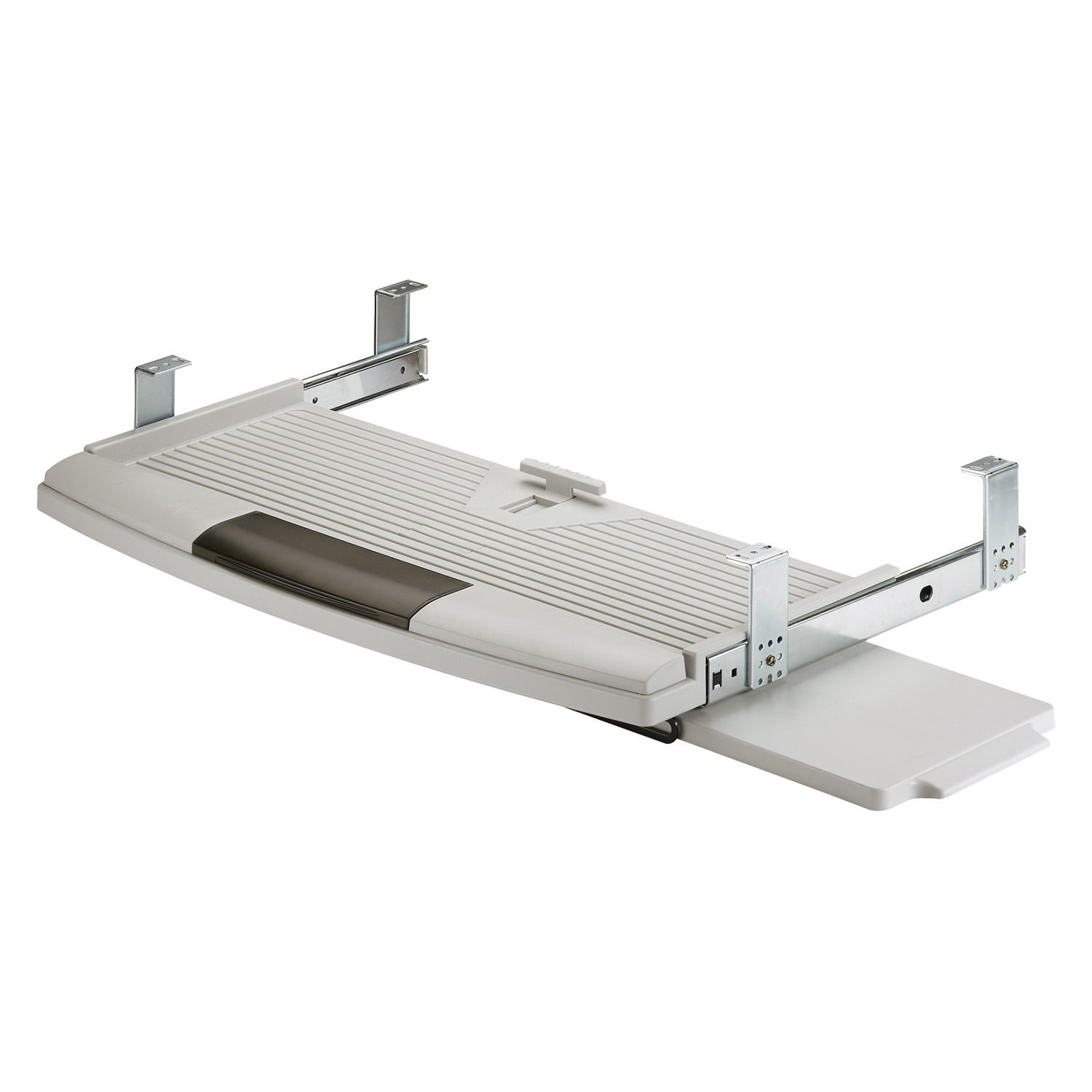 Coulissant clavier avec tapis de souris, gris