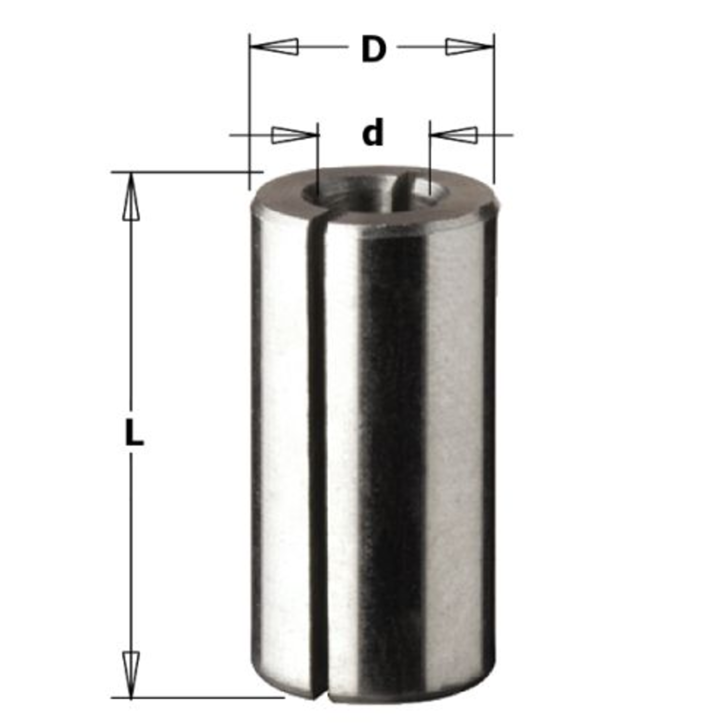 Verloopbus 8 - 10 mm
