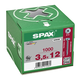 Houtschroef SPAX-S Pozidrive pankop 3.5 x 12