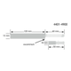 Support de tablette excentrique acier zingué  