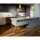 Pied u meuble chrome h=435mm/l=710mm  