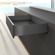 AvanTech YOU set zijwand h139 l500mm antraciet L/R zonder frontbevestiging