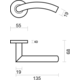 Béquille Pro gi shape 19mm noir r+no key  
