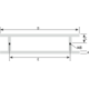 Deurtrekker t-shape 300mm rvs 316 + bevestigingen
