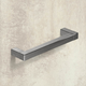 Greep Cadro, boorafstand 128, L 140.5 mm, B 12.5 mm, H 35 mm, roestvrij staal finish geborsteld