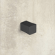 Bouton Cadria, L 18 mm, B 18 mm, H 27 mm, noir mat