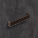 Greep Dublina, boorafstand 160, L 168 mm, B 34 mm, H 30 mm, donkerbruin leer
