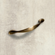 Poignée Haida, entraxe de perçages 96, L 126 mm, B 13 mm, H 22 mm, aspect laiton antique brossé