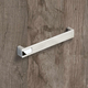 Poignée Intra, entraxe de perçages 192, L 204 mm, B 25 mm, H 26 mm, aspect inox brossé / chromé brillant