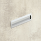 Poignée d'insertion Misnia, entraxe de perçages 160, L 180 mm, B 54 mm, H 18.5 mm, aspect aluminium