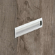 Poignée d'insertion Misnia, entraxe de perçages 160, L 180 mm, B 54 mm, H 18.5 mm, aspect aluminium