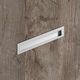 Poignée d'insertion Nidum, entraxe de perçages 96, L 111 mm, B 35 mm, aspect aluminium