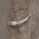 Poignée Parma, entraxe de perçages 128, L 138 mm, B 17 mm, H 25 mm, aspect inox brossé