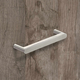 Greep Utinum, boorafstand 128, L 138 mm, B 10 mm, H 35 mm, roestvrij staal finish geborsteld