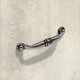 Greep Alberta, boorafstand 96, L 110 mm, B 14 mm, H 28 mm, tinkleurig antiek